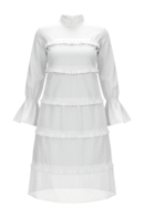 I am Layered Dress - Cloud White