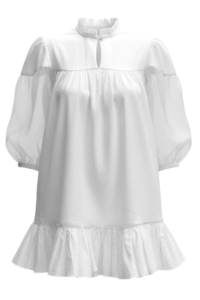 Coming Through Dress - Cloud White