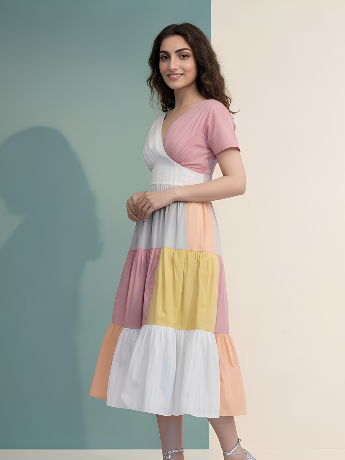 Puzzle Pieces Long Dress Unapologetic