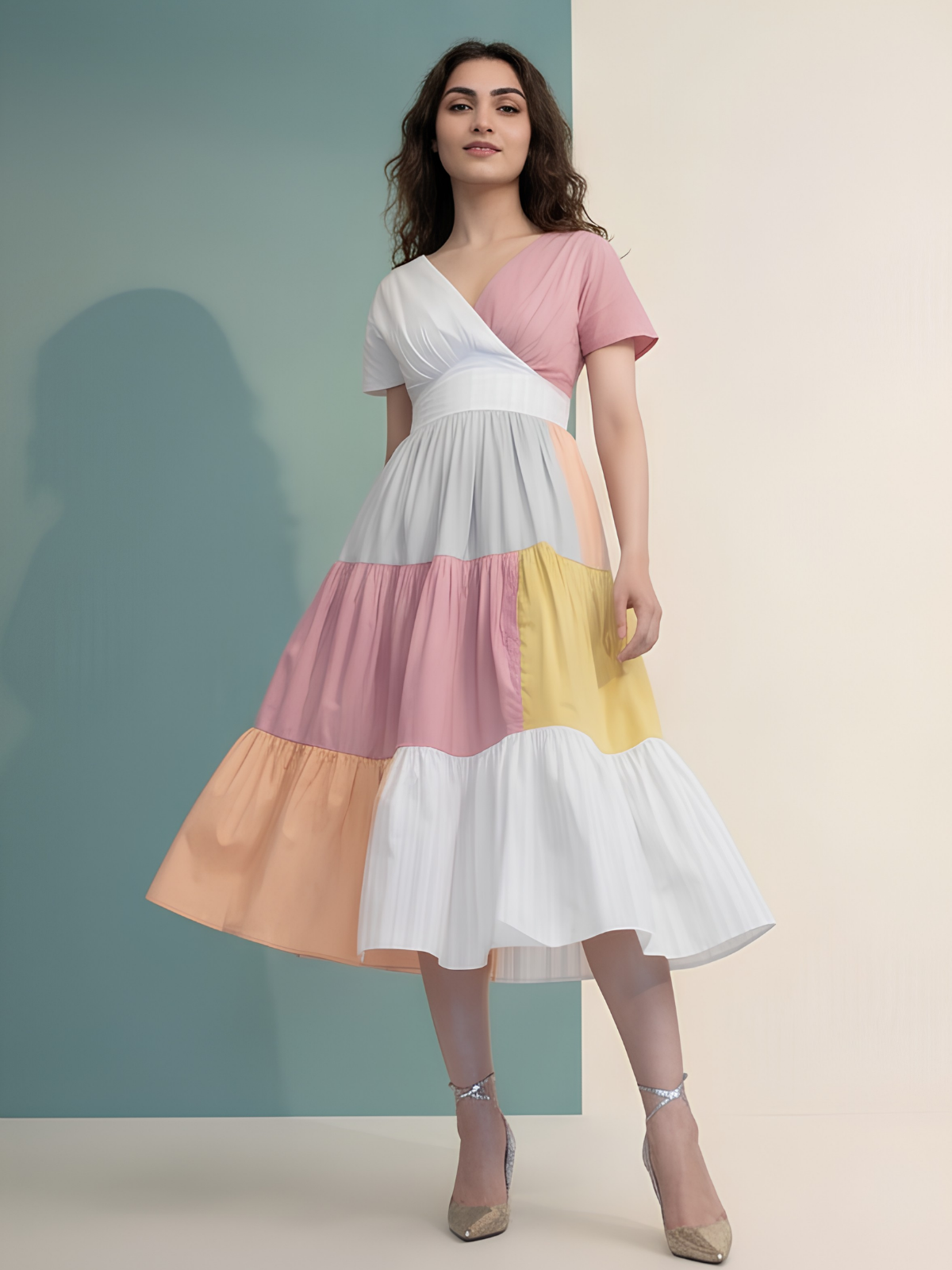 Puzzle Pieces Long Dress Unapologetic