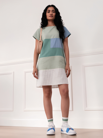 Puzzle Pieces Short Dress