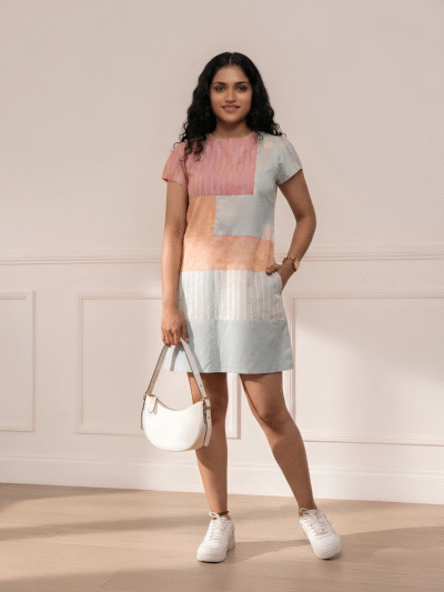 Puzzle Pieces Short Dress