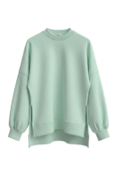 Slit Sweatshirt - Mint Green